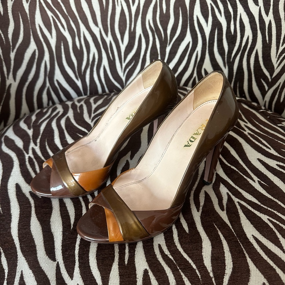 Vintage Prada Brown Heels